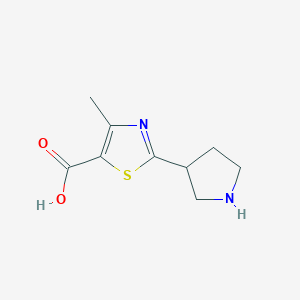 4-Methyl-2-(pyrrolidin-3-yl)thiazole-5-carboxylic acid