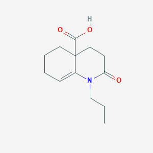 2-oxo-1-propyl-1,3,4,5,6,7-hexahydroquinoline-4a(2H)-carboxylic acid