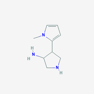 4-(1-methyl-1H-pyrrol-2-yl)pyrrolidin-3-amine