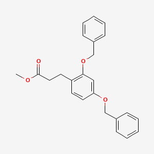 molecular formula C24H24O4 B14787027 Methyl 3-(2,4-bis(benzyloxy)phenyl)propanoate 