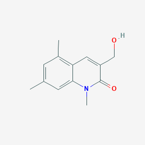 3-(hydroxymethyl)-1,5,7-trimethylquinolin-2(1H)-one