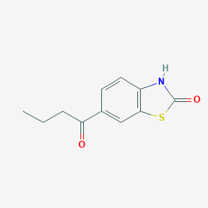 B147873 6-Butyrylbenzothiazol-2(3H)-one CAS No. 133044-37-8
