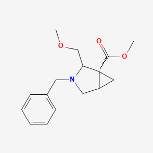 molecular formula C16H21NO3 B14787381 methyl (1R)-3-benzyl-2-(methoxymethyl)-3-azabicyclo[3.1.0]hexane-1-carboxylate 