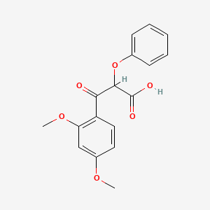 molecular formula C17H16O6 B14787466 2,4-Dimethoxy benzoyl phenoxy acetic acid 