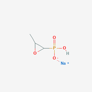 molecular formula C3H6NaO4P B14787469 Sodium;hydroxy-(3-methyloxiran-2-yl)phosphinate 