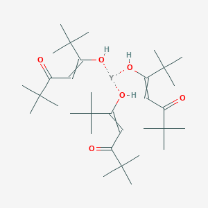 molecular formula C33H60O6Y B14787524 Yttrium(III) tris(2,2,6,6-tetramethyl-3,5-heptanedionate) 