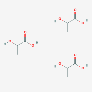 molecular formula C9H18O9 B14787530 Lactic acid, lactate, lactate 