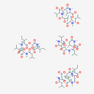 molecular formula C138H240N12O36 B14787560 cyclo[DL-OVal-DL-N(Me)Val-DL-OVal-DL-N(Me)Val-DL-OVal-DL-N(Me)xiIle].cyclo[DL-OVal-DL-N(Me)Val-DL-OVal-DL-N(Me)xiIle-DL-OVal-DL-N(Me)xiIle].cyclo[DL-OVal-DL-N(Me)xiIle-DL-OVal-DL-N(Me)xiIle-DL-OVal-DL-N(Me)xiIle].cyclo[DL-OVal-DL-N(Me)Val-DL-OVal-DL-N(Me)Val-DL-OVal-DL-N(Me)Val] 