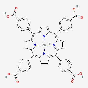 molecular formula C48H28N4O8Zn B14787570 zinc;4-[10,15,20-tris(4-carboxyphenyl)porphyrin-22,24-diid-5-yl]benzoic acid 