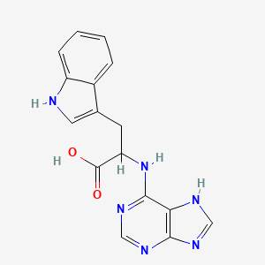 molecular formula C16H14N6O2 B14787593 (9H-purin-6-yl)-L-tryptophan 