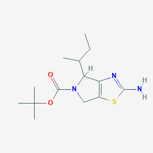 molecular formula C14H23N3O2S B14787607 Tert-butyl 2-amino-4-butan-2-yl-4,6-dihydropyrrolo[3,4-d][1,3]thiazole-5-carboxylate 