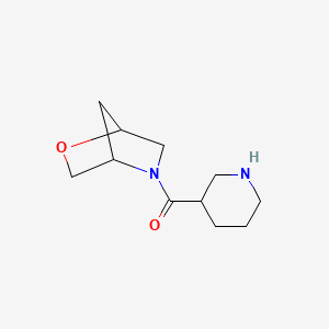 molecular formula C11H18N2O2 B1478775 (2-Oxa-5-azabicyclo[2.2.1]heptan-5-yl)(piperidin-3-yl)methanone CAS No. 1852681-08-3
