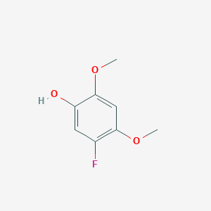 molecular formula C8H9FO3 B14787785 2,4-Dimethoxy-5-fluorophenol 