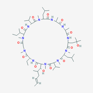 molecular formula C61H109N11O13 B147878 9-Hydroxy-9-desmethylcyclosporine CAS No. 132362-39-1