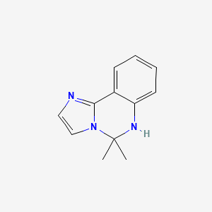 molecular formula C12H13N3 B14787823 5,6-dihydro-5,5-dimethyl-Imidazo[1,2-c]quinazoline 