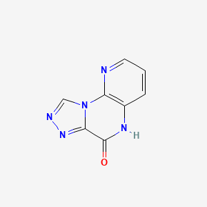 molecular formula C8H5N5O B14787843 5H-2,3,5,9,9b-Pentaaza-cyclopenta[a 