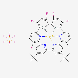molecular formula C40H34F12IrN4P B14787850 Ir[dF(F)ppy]2(dtbbpy)PF6 