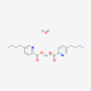 molecular formula C20H26CaN2O5 B14787978 Calcium;5-butylpyridine-2-carboxylate;hydrate 
