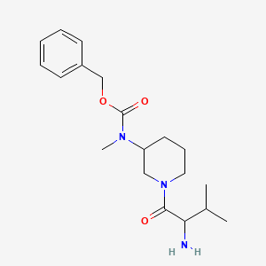molecular formula C19H29N3O3 B14788395 Benzyl (1-((S)-2-amino-3-methylbutanoyl)piperidin-3-yl)(methyl)carbamate 