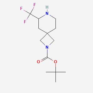 molecular formula C13H21F3N2O2 B14788485 Tert-butyl 6-(trifluoromethyl)-2,7-diazaspiro[3.5]nonane-2-carboxylate 