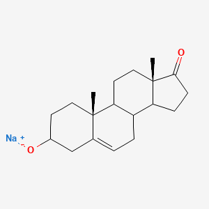 molecular formula C19H27NaO2 B14788490 sodium;(10R,13S)-10,13-dimethyl-17-oxo-1,2,3,4,7,8,9,11,12,14,15,16-dodecahydrocyclopenta[a]phenanthren-3-olate 