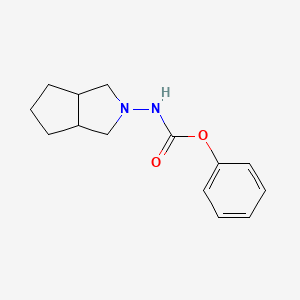 molecular formula C14H18N2O2 B14788515 Phenyl (hexahydrocyclopenta[c]pyrrol-2(1H)-yl)carbamate 