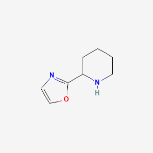 molecular formula C8H12N2O B14788766 Piperidine, 2-(2-oxazolyl)- 