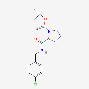 molecular formula C17H23ClN2O3 B14788879 Tert-butyl 2-[(4-chlorophenyl)methylcarbamoyl]pyrrolidine-1-carboxylate 