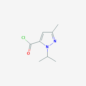 molecular formula C8H11ClN2O B147889 1-异丙基-3-甲基-1H-吡唑-5-酰氯 CAS No. 133639-29-9