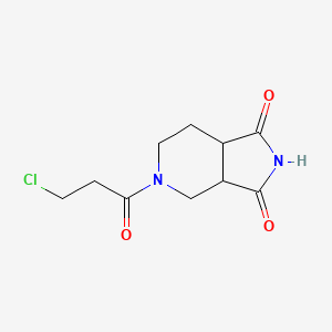 molecular formula C10H13ClN2O3 B1478891 5-(3-chloropropanoyl)hexahydro-1H-pyrrolo[3,4-c]pyridine-1,3(2H)-dione CAS No. 2097956-83-5