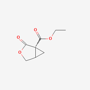 molecular formula C8H10O4 B14789003 ethyl (1S)-2-oxo-3-oxabicyclo[3.1.0]hexane-1-carboxylate 