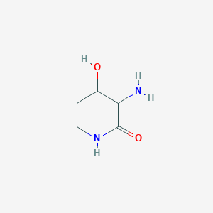 molecular formula C5H10N2O2 B14789050 3-Amino-4-hydroxy-piperidin-2-one 