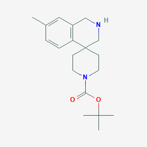 molecular formula C19H28N2O2 B14789055 tert-Butyl 7-methyl-2,3-dihydro-1H-spiro[isoquinoline-4,4'-piperidine]-1'-carboxylate 