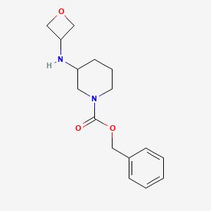 molecular formula C16H22N2O3 B14789067 Benzyl 3-(oxetan-3-ylamino)piperidine-1-carboxylate 