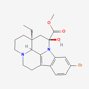 molecular formula C21H25BrN2O3 B14789119 11-Bromovincamine; 11-Brovincamine 