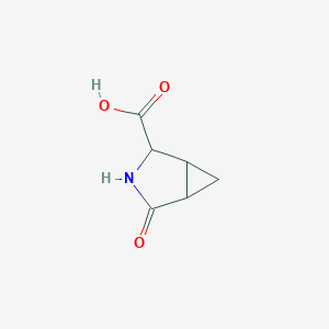 molecular formula C6H7NO3 B14789167 4-Oxo-3-azabicyclo[3.1.0]hexane-2-carboxylic acid 
