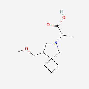 molecular formula C12H21NO3 B1478917 2-(8-(Methoxymethyl)-6-azaspiro[3.4]octan-6-yl)propanoic acid CAS No. 2097946-71-7