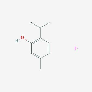 molecular formula C10H14IO- B14789202 5-Methyl-2-propan-2-ylphenol;iodide 