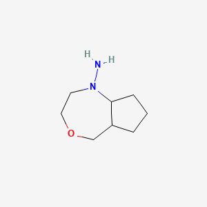 molecular formula C8H16N2O B1478924 octahydro-1H-cyclopenta[e][1,4]oxazepin-1-amine CAS No. 2097956-64-2