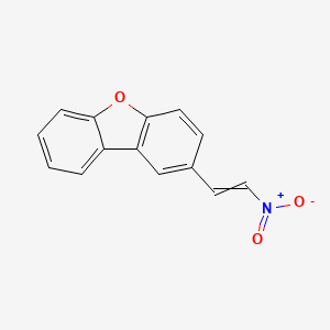 molecular formula C14H9NO3 B14789528 2-(2-Nitroethenyl)dibenzofuran 