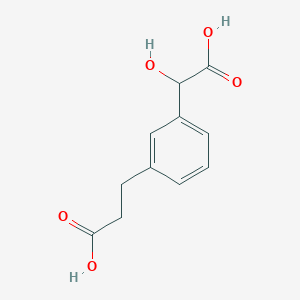 molecular formula C11H12O5 B14789546 (3-(Carboxy(hydroxy)methyl)phenyl)propanoic acid 