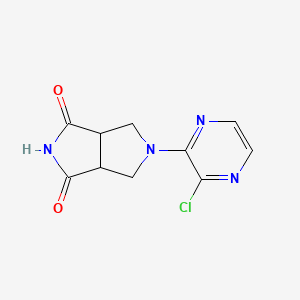 molecular formula C10H9ClN4O2 B1478987 5-(3-chloropyrazin-2-yl)tetrahydropyrrolo[3,4-c]pyrrole-1,3(2H,3aH)-dione CAS No. 1994003-03-0