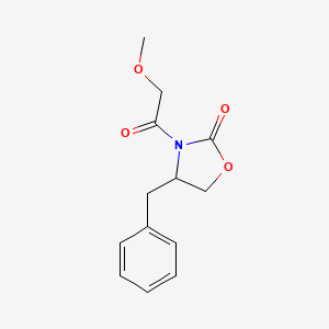 molecular formula C13H15NO4 B14789890 4-Benzyl-3-(2-methoxyacetyl)-1,3-oxazolidin-2-one 