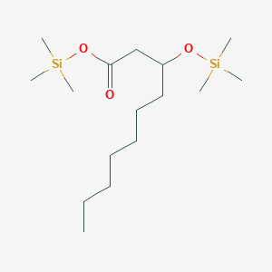molecular formula C16H36O3Si2 B147899 Trimethylsilyl 3-trimethylsilyloxydecanoate CAS No. 136814-75-0