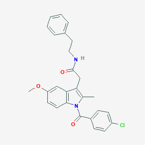 molecular formula C27H25ClN2O3 B014790 N-(2-苯乙基)吲哚美辛酰胺 CAS No. 261766-32-9