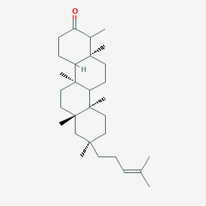 molecular formula C30H50O B14790009 (4bS,6aS,8R,10aR,12aS)-1,4b,6a,8,10a,12a-hexamethyl-8-(4-methylpent-3-enyl)-1,3,4,4a,5,6,7,9,10,10b,11,12-dodecahydrochrysen-2-one 
