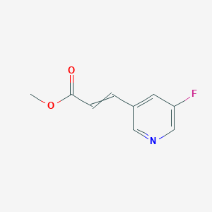 molecular formula C9H8FNO2 B14790146 Methyl 3-(5-fluoropyridin-3-yl)prop-2-enoate 