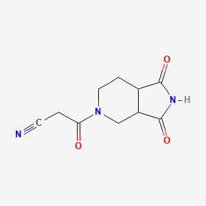 molecular formula C10H11N3O3 B1479019 3-(1,3-dioxooctahydro-5H-pyrrolo[3,4-c]pyridin-5-yl)-3-oxopropanenitrile CAS No. 2098073-60-8