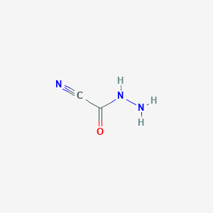 molecular formula C2H3N3O B14790230 Hydrazinecarbonylcyanide 