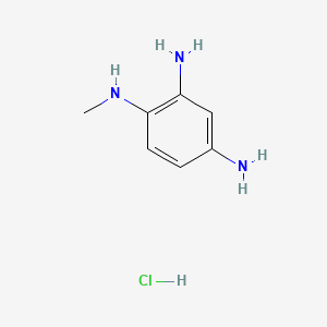molecular formula C7H12ClN3 B14790423 N1-Methylbenzene-1,2,4-triamine hydrochloride 